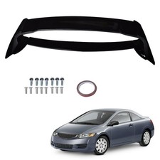 Trunk Spoiler Wing Rear Black Replacement for 2006-2011 Civic