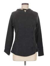 Athletic Works Women Gray Pullover Hoodie M