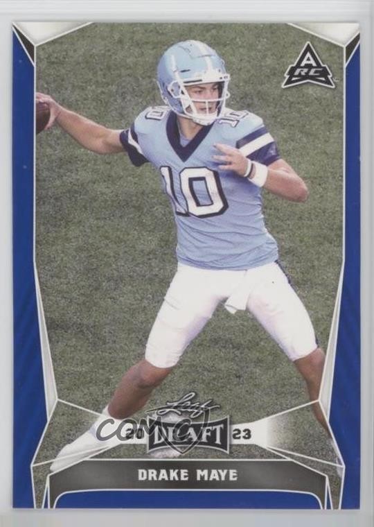 2023 Leaf Draft Blue Drake Maye #34 o7m
