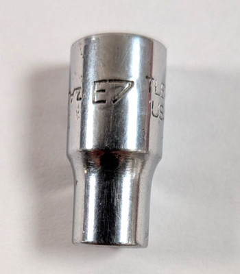 Snap-on Tools 1/4'' Drive E7 Inverted TORX Chrome Socket FLE70        wb7b.whttie