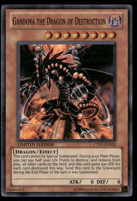 Gandora the Dragon of Destruction 2010 Collectors Tins CT07-EN020 Yugioh LP  | eBay