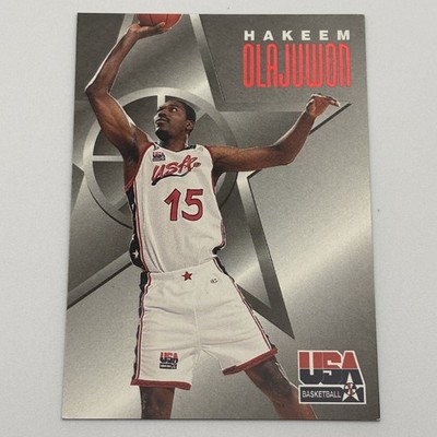 VTG   1996 SkyBox USA Basketball Hakeem Olajuwon #6 Team USA Olympic Star NBA