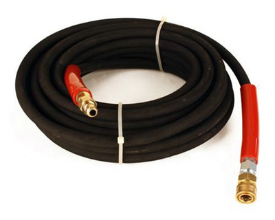 #ad Raptor Blast 6000 PSI 3 8quot; x 50#x27; BLACK 2 Wire Pressure Washer Hose with Couplers $159.99