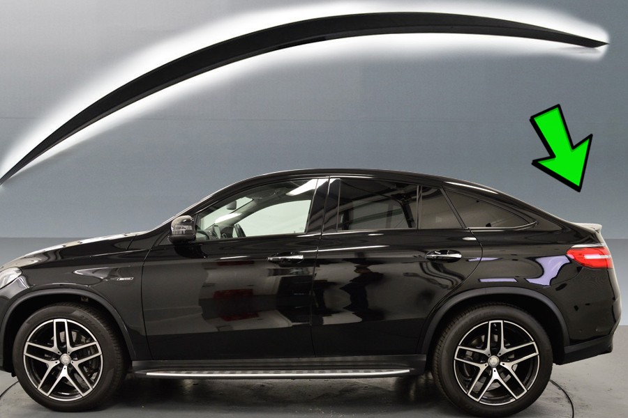 Painted 650 CALCITWHITE Ducktail Rear Trunk Spoiler for MERCEDES C 292 GLE Coupe