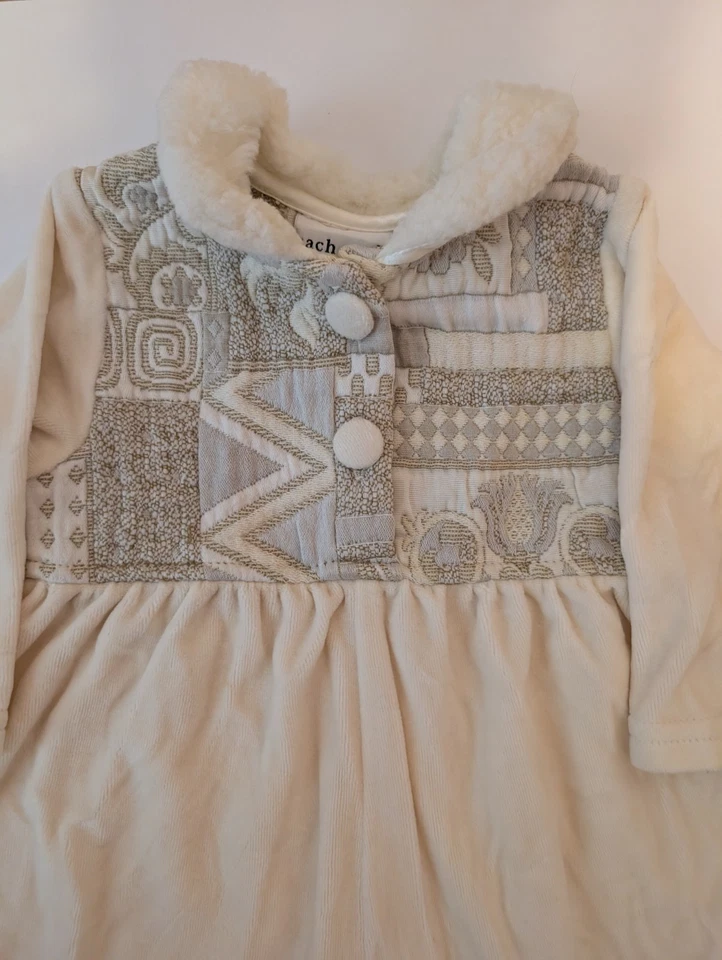 Body Vintage Cach Cach Invierno Aire Libre Conjunto Crema Mangas Largas 18 Meses Foto 3 de 4