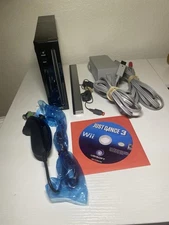 Nintendo Wii Black Console RVL-001
