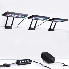 Clip on Aquarium LED Light with Multi-Channel Controller, Fish Tank Light 24/7 L