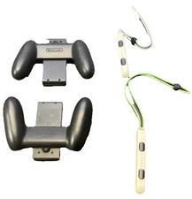 Nintendo Switch Joy-Con Grips & Joy-Con Wrist Straps Bundle – Black & Gray