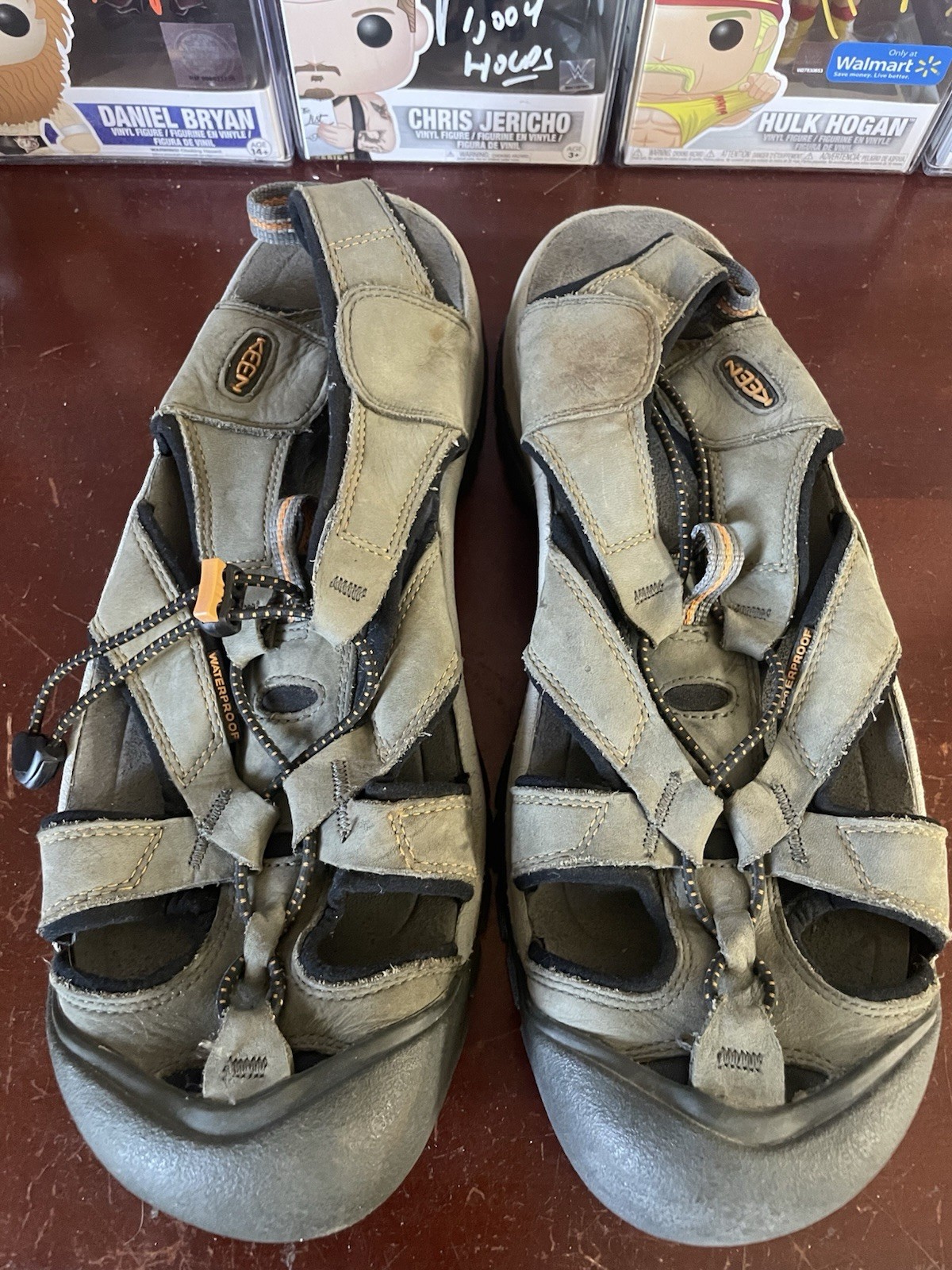 Worn Once Sandali da pescatore Keen Newport H2 pelle grigia uomo 12