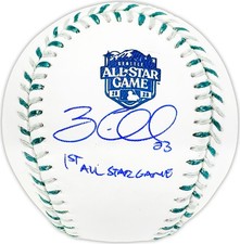 Zac Gallen Auto Official 2023 ASG Logo MLB Game Baseball Diamondbacks 1st BAS