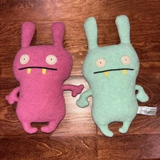 Ugly Doll Moxy Bunny Mint Green & Pink Monster Plush 10” Stuffed Animal 2006