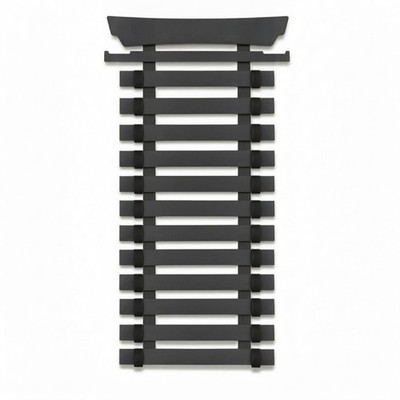 Gürteldisplay wandmontierbar Medaillenhalter schwarz für Dojo, Trainingsraum