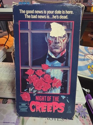 Night of the Creeps 1986 VHS Tri-Star Pictures, HBO Home Entertainment, Cannon