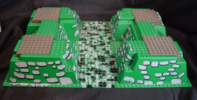 Lego Castle Baseplate 30271px2 Raised 32 x 48 x 4 Sets 6091 6098 10176