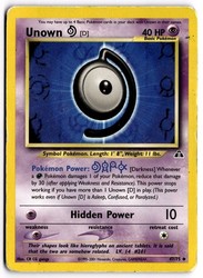 Unown [D] 47/75 Neo Discovery