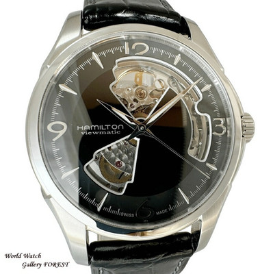 Hamilton Jazzmaster Open Heart Automatic Black Dial Men's Watch H32565735 w/Box