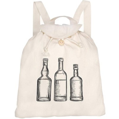 Canvas Rucksack / Backpack ''Three Bottles'' (RK00034376)