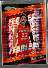 2024 Panini Prizm WNBA Fearless Prizms Orange Pulsar #13 Aerial Powers /75