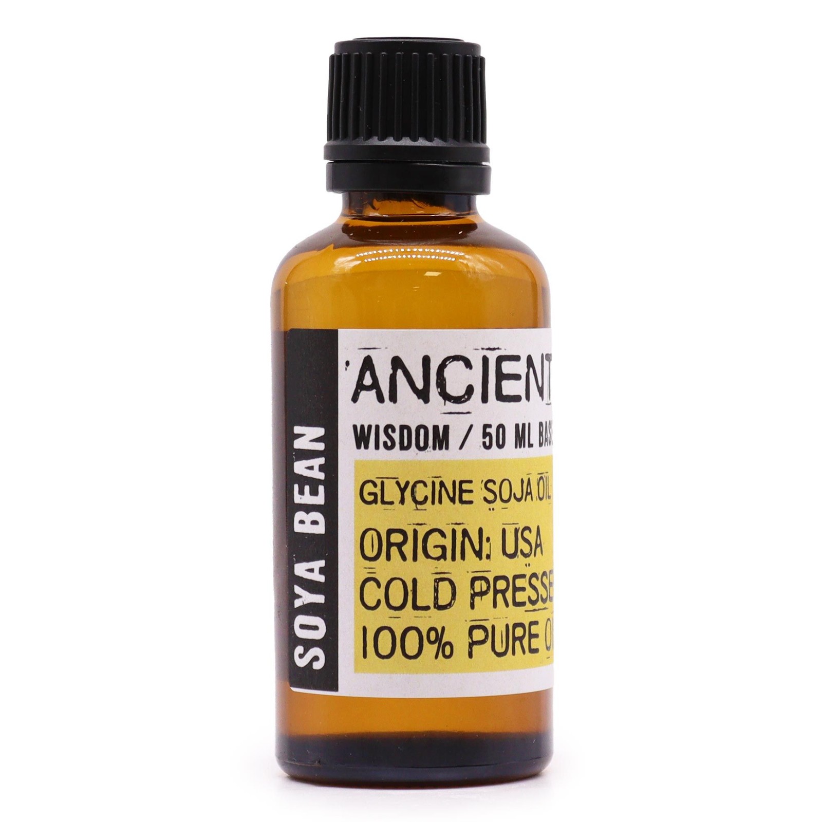 Base Oils Amber Bottle Soya Bean Oil 50ml - Image 2