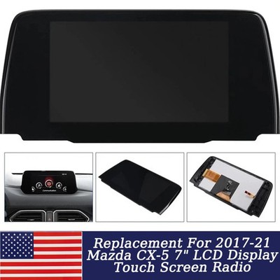 Replacement For 2017-21 Mazda CX-5 7'' LCD Display Touch Screen Radio Navigation