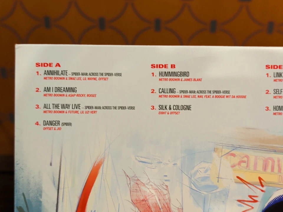 METRO BOOMIN SPIDER-MAN: ACROSS THE SPIDER-VERSE Splatter Double Vinyl Excellent - Image 3 of 4