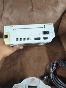 SEGA Dreamcast Console with two controllers and game  - White