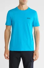 NWT HUGO BOSS Logo T-Shirt Size XL   TURQUOISE