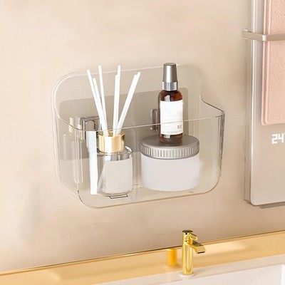 Diesisa Acrylic Wall Mount Organizer, Self Adhesive Organizer for Wall, Cabin...