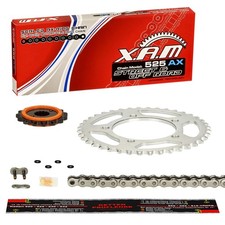 Kit catena XAM Suzuki GSX-R 750 Y K1 K2 K3 (BD WVBD) 00-03 RIVETTO SILENT GSXR