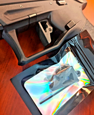 #ad Taurus TX22 flat trigger custom black red $25.00