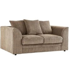 Image of Jumbo Cord Corner 3 2 Seater Sofa L shape Modular Couch Arm Chair with footstool