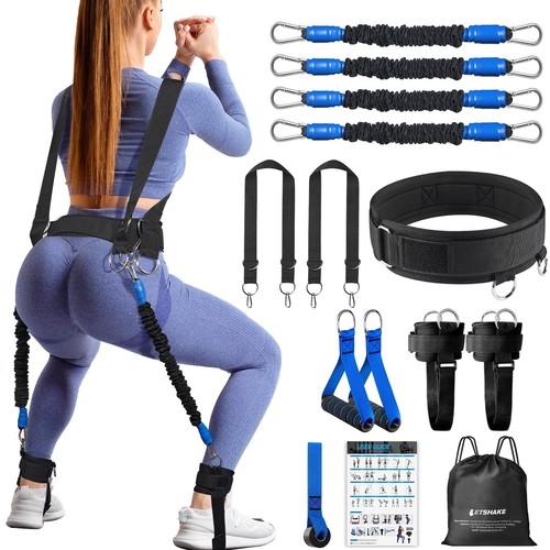 Resistance Bands for Workout, Vertical Jump Trainer Exercise Bands Set with H...