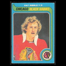 Pat Ribble Rookie #199 1979 O-Pee-Chee Chicago Blackhawks Hockey Card NHL EX