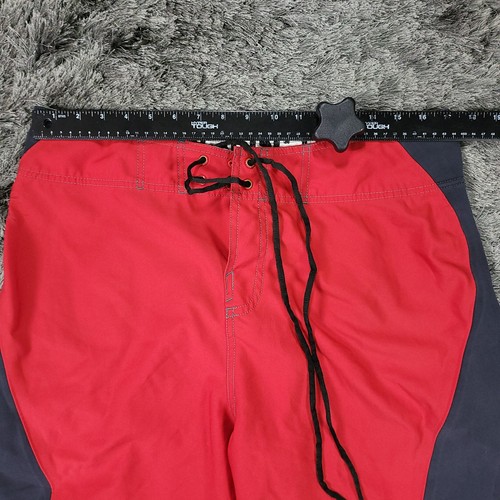Vintage Y2K O'Neill Superfreak Boardshorts Herren 34 x 10,5 rot Badehose Surf Logo - Bild 8 von 17