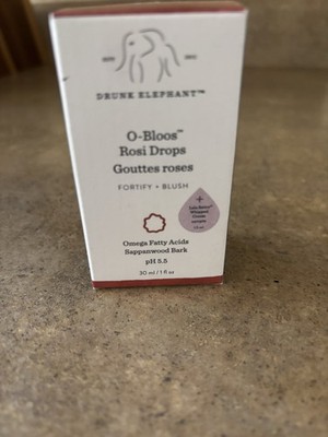 DRUNK ELEPHANT O-Bloos Rosi Glow Drops Vit F Fortify Blush 30ml/1 fl oz Full Sz