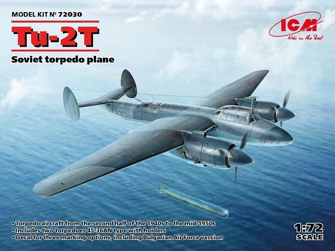 ICM 72030 - 1:72 Tu-2T, Soviet Torpedo Plane - New