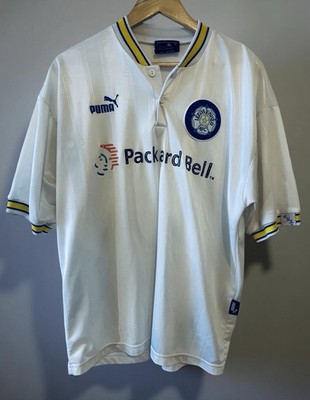 Original Leeds United Puma 1996-98 Heimtrikot. 9/10 Zustand. Groß. Vintage.