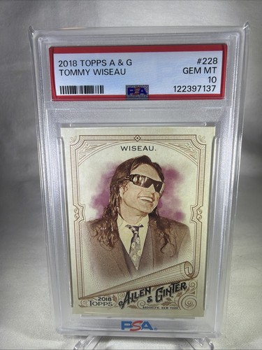 2018 Topps Allen & Ginter Tommy Wiseau #228 PSA 10 The Room Gem Mint mark