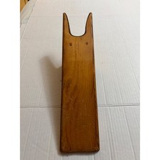 DIY Wooden Boot Jack Puller Leather Lined Yoke Rustic Mudroom Tool