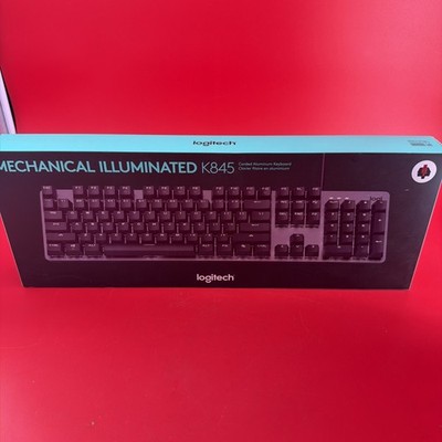 Logitech K845 Mechanical Illuminated Corded Aluminum Keyboard w/ Red Switches