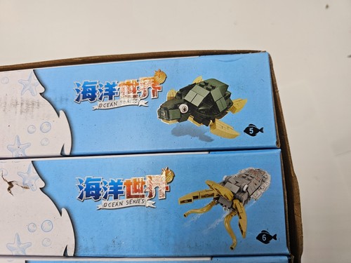 (QTY 8) Kazi Ocean Series KY80044 Water Animals Building Block Toy - 第 7/19 張圖片