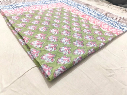 Long Shawl/ Wrap Cotton Women's Scarves Indian Hand Block Print Pario 44x72 Inch - Picture 7 of 8