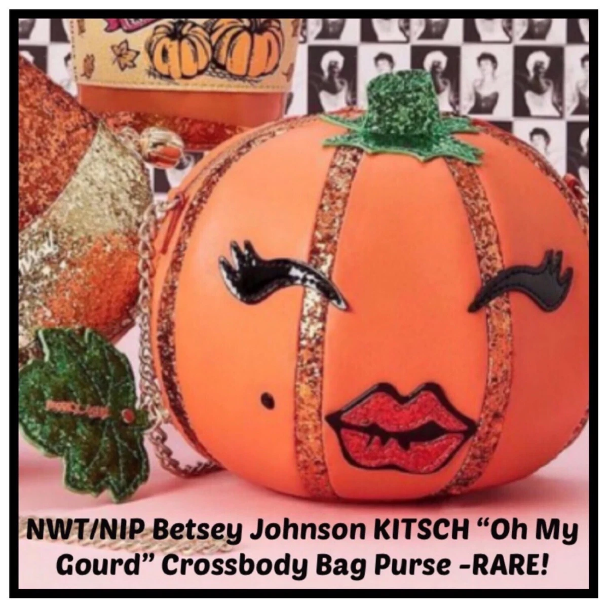 Pumpkin purse betsey johnson clearance