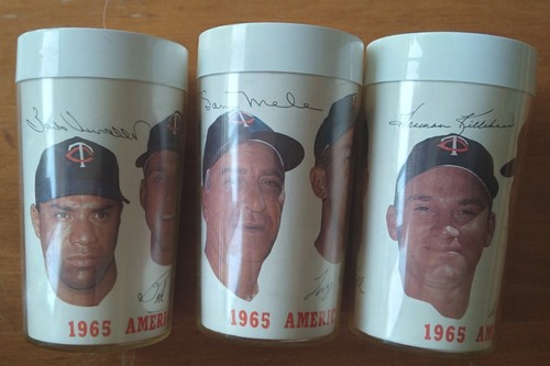 1965 Minnesota Twins tumbler glass set Killebrew Versalles Grant Hall Oliva Kaat - Picture 2 of 5