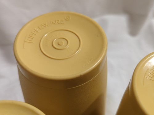 Vasos Tupperware de 12 onzas #873, amarillos, vintage - usados - Imagen 21 de 24