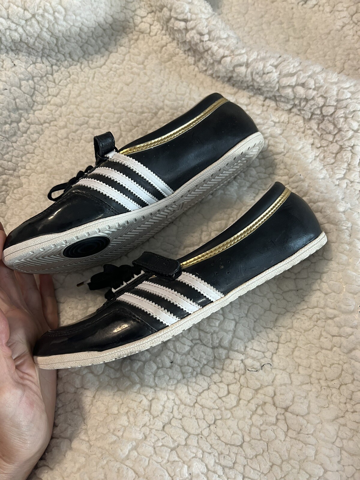 ADIDAS Concord Round Sleek Series Black Patent Leather Sneakers Womens Size  7.5 | eBay