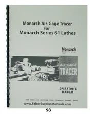 Monarch Air Gage Tracer Operators Manual  *98