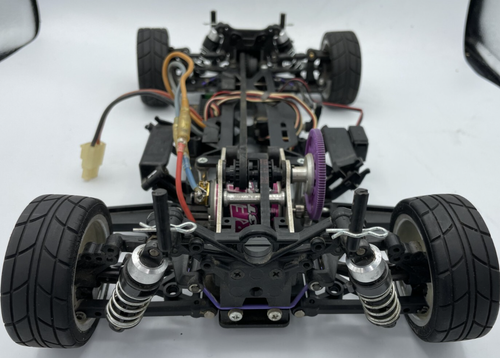 For Parts HPI RS4 FRP Chassis mit Motor und Regler Oldtimer selten - Bild 4 von 18