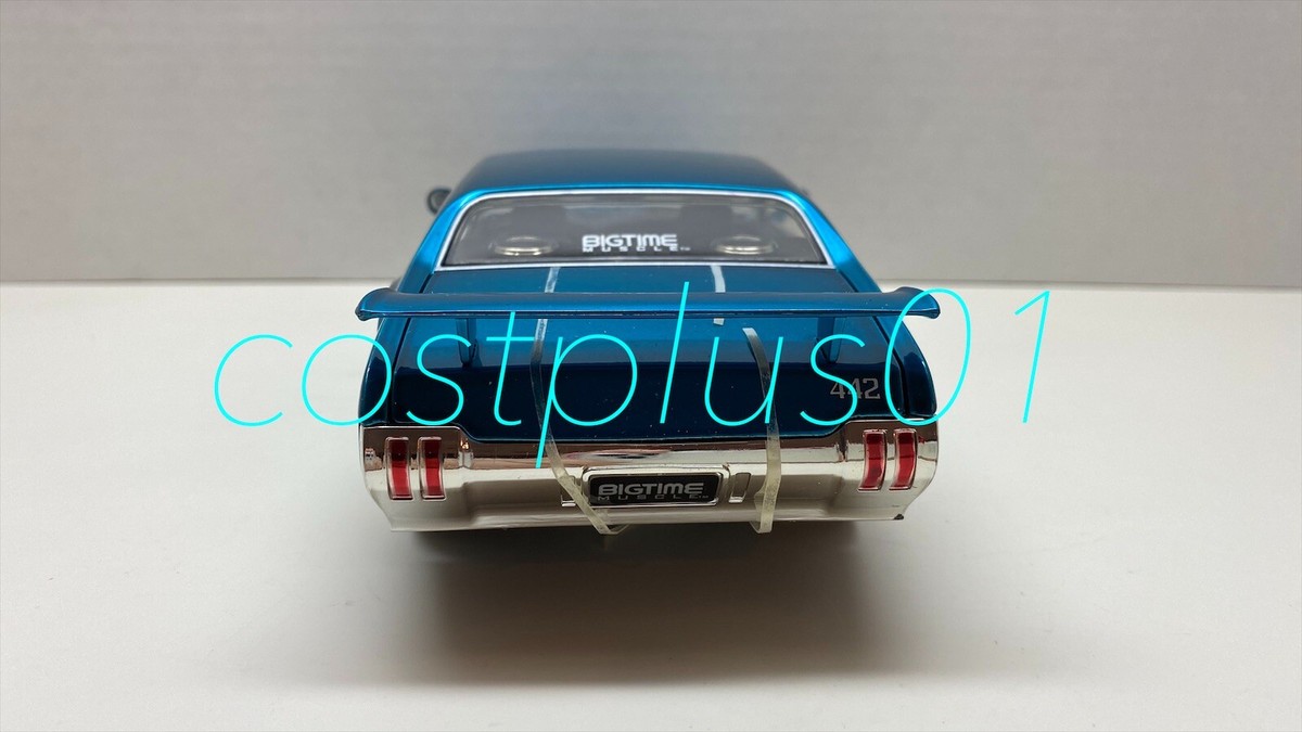 ミニカー BIGTIME MUSCLE 1970 Oldsmobile 442 1/24 1/24 JADA BIGTIME MUSCLE 2006 1970 Oldsmobile 442 Black/Red Rare