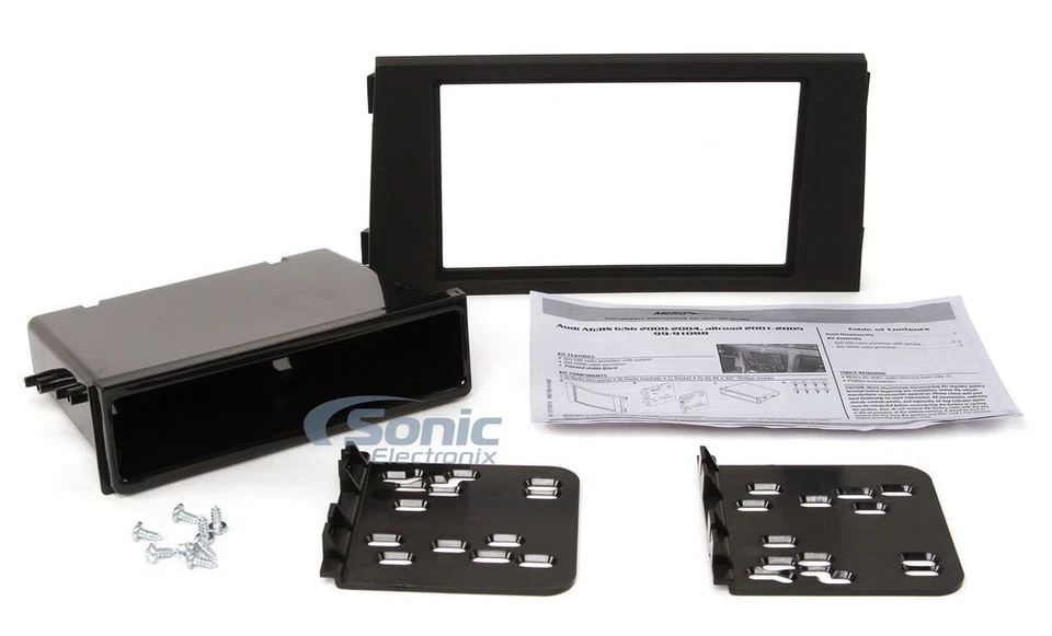 Kit de tablero DIN simple/doble Metra 99-9108B para vehículos Audi A6 2000-05 Foto 2 de 2
